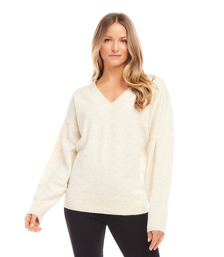 Oversized V-Neck Sweater