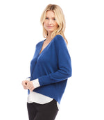 Petite Size Layered Sweater Cardigan