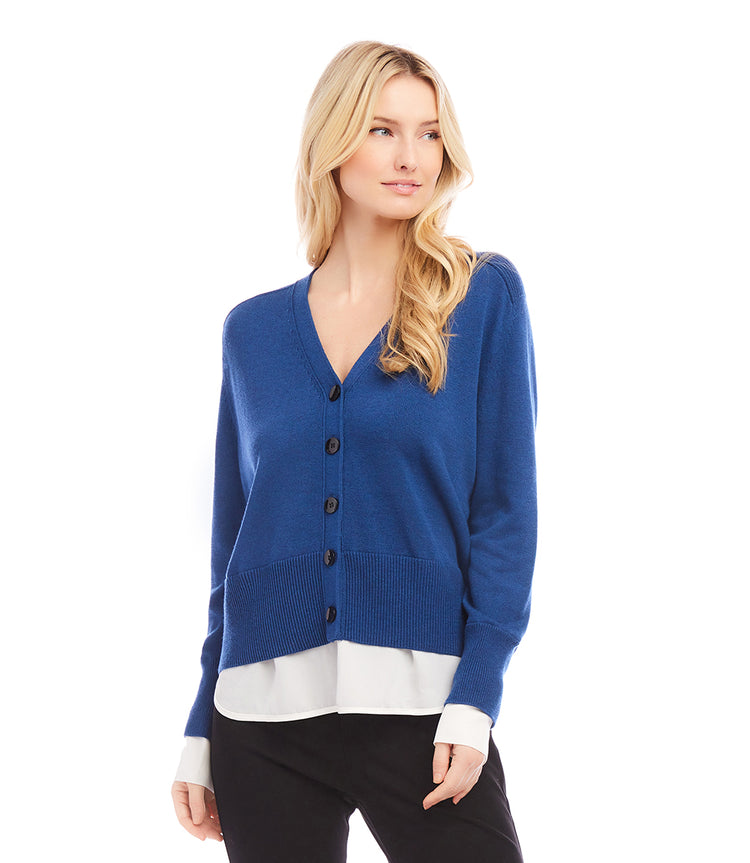 Layered cardigan hotsell