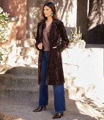 Brown Faux Fur Coat Karen Kane