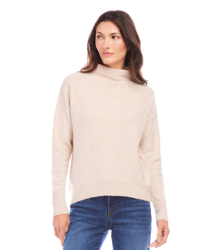 Petite mock neck sweater best sale