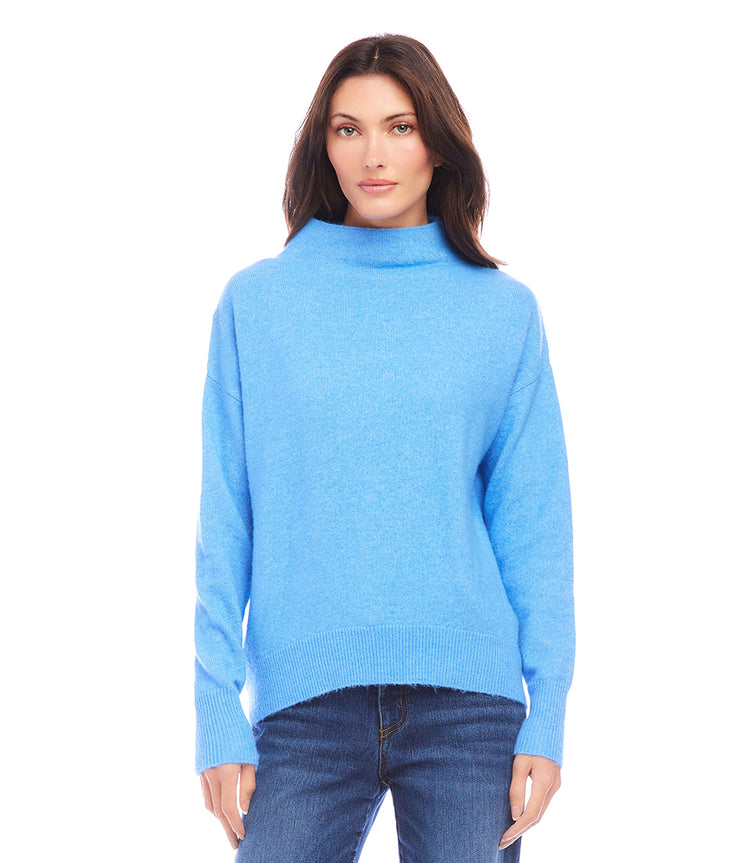 Petite Size Mock Neck Sweater