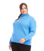 Plus Size Mock Neck Sweater