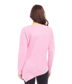 Petite Size Asymmetric Hem Sweater