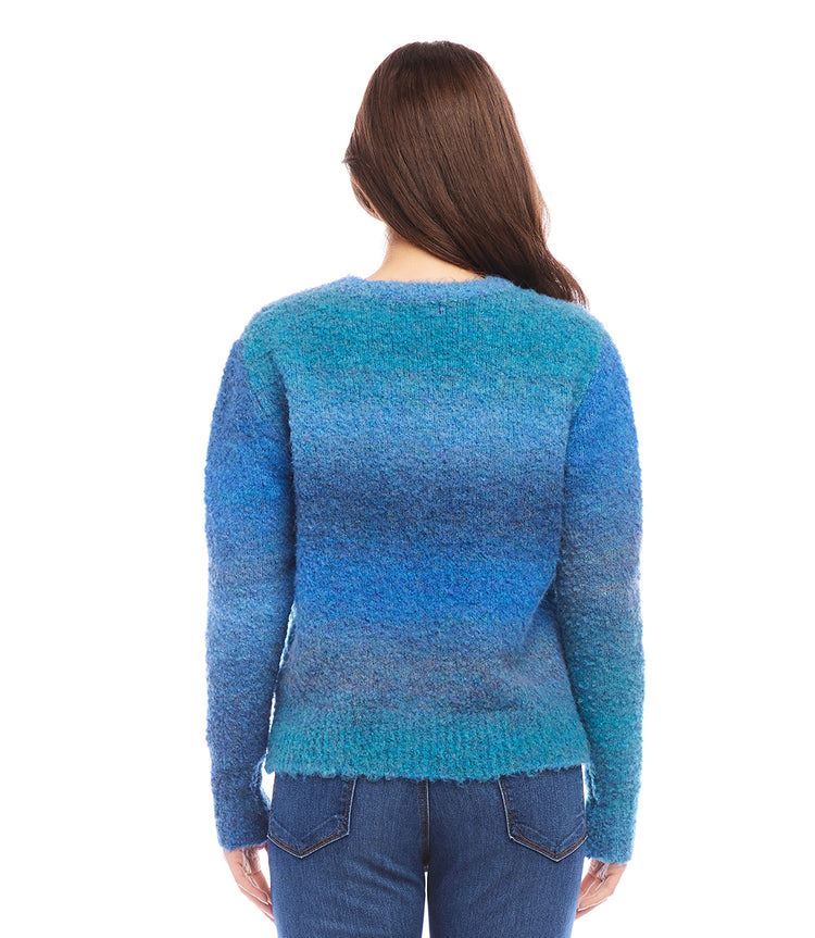 Petite Size Ombre Boucle Sweater