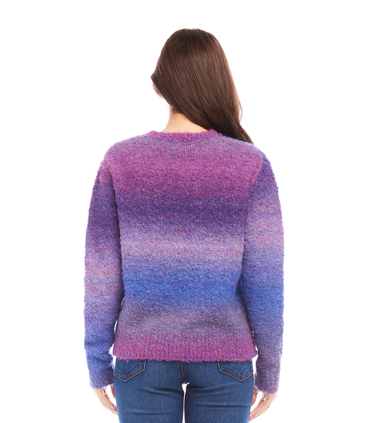 Petite Size Ombre Boucle Sweater