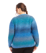 Plus Size Ombre Boucle Sweater