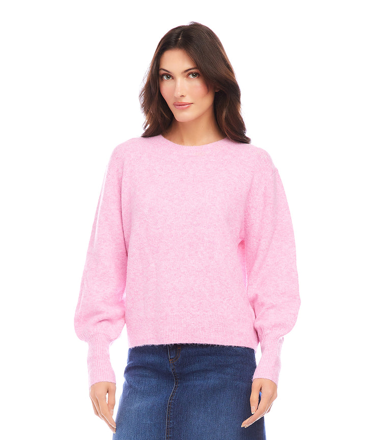 Petite Size Blouson Sleeve Sweater