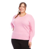 Plus Size Blouson Sleeve Sweater