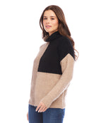 Petite Size Colorblock Sweater