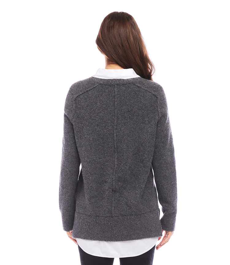 Petite Size Layered Sweater