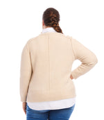 Plus Size Layered Sweater