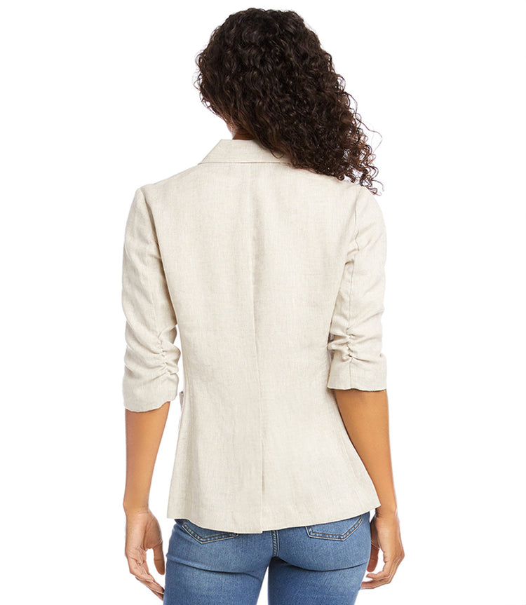 Ruched Sleeve Jacket