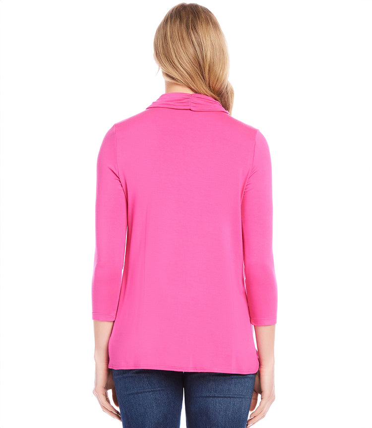 Three Quarter Sleeve Crossover Top