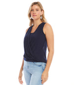 Layered Drape Front Top