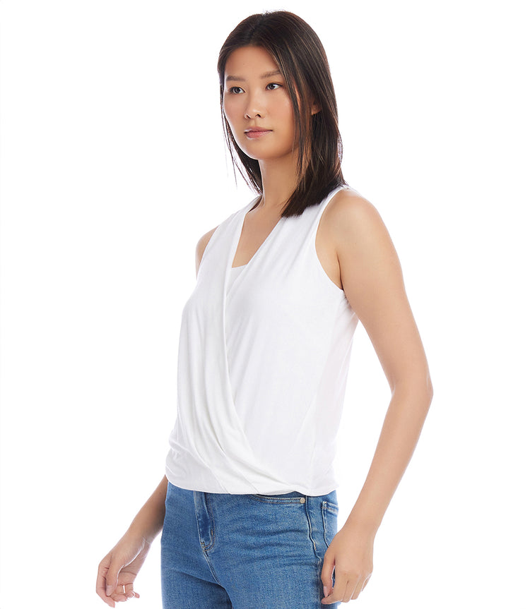 Layered Drape Front Top