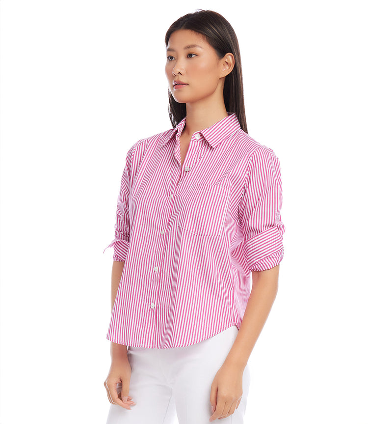 Ruched Sleeve Shirt