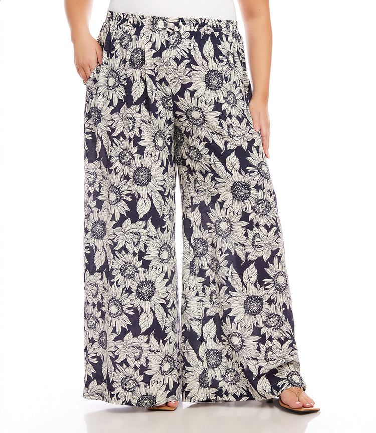 Plus Size Wide Leg Pants