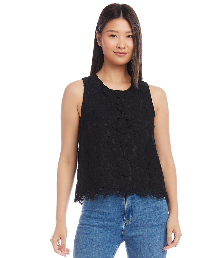 Sleeveless Lace Top