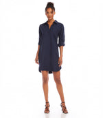 Roll Tab Sleeve Shirtdress