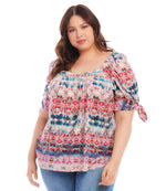 Plus Size Square Neck Top