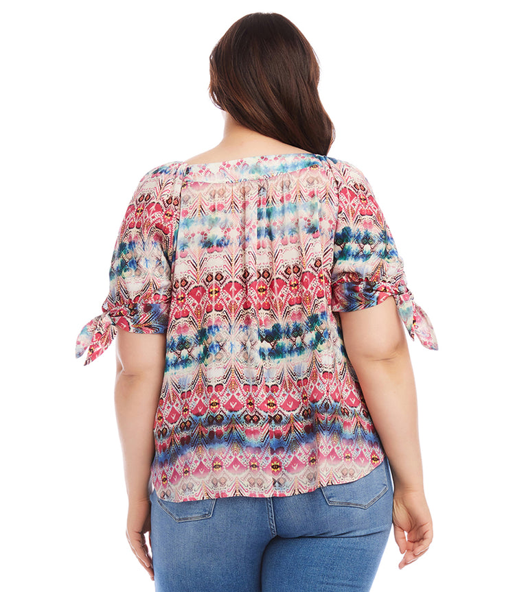 Plus Size Square Neck Top