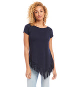 Angled Fringe Top