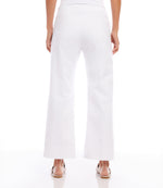 Petite Size Cropped Wide Leg Pants