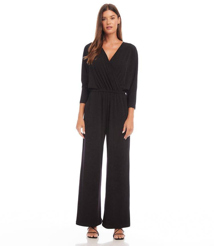 Black Travel Jersey Jumpsuit | Karen Kane