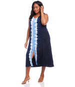 Plus Size Front Slit Midi Dress