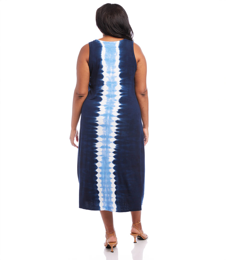 Plus Size Front Slit Midi Dress