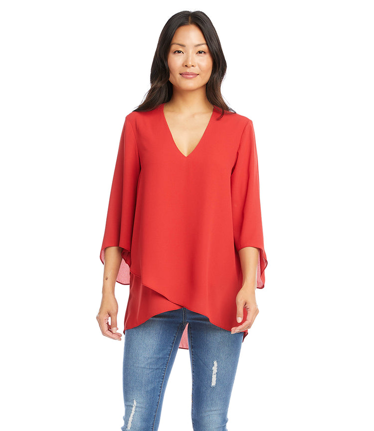 Bracelet Sleeve Asymmetric Top