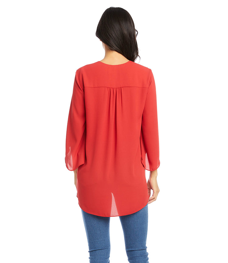 Bracelet Sleeve Asymmetric Top