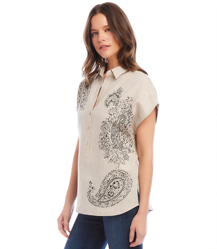 Paisley Print Shirt