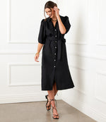 Puff Sleeve Shirtdress