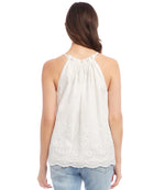 Embroidered Halter Top