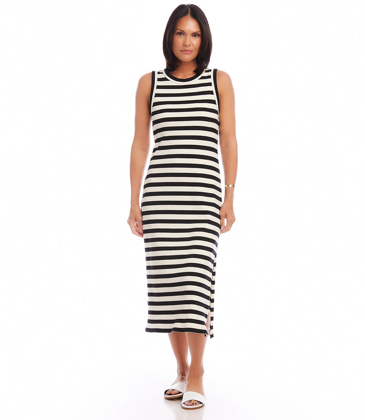 Stripe Midi Column Dress