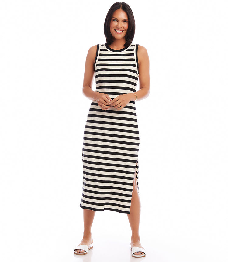 Stripe Midi Column Dress