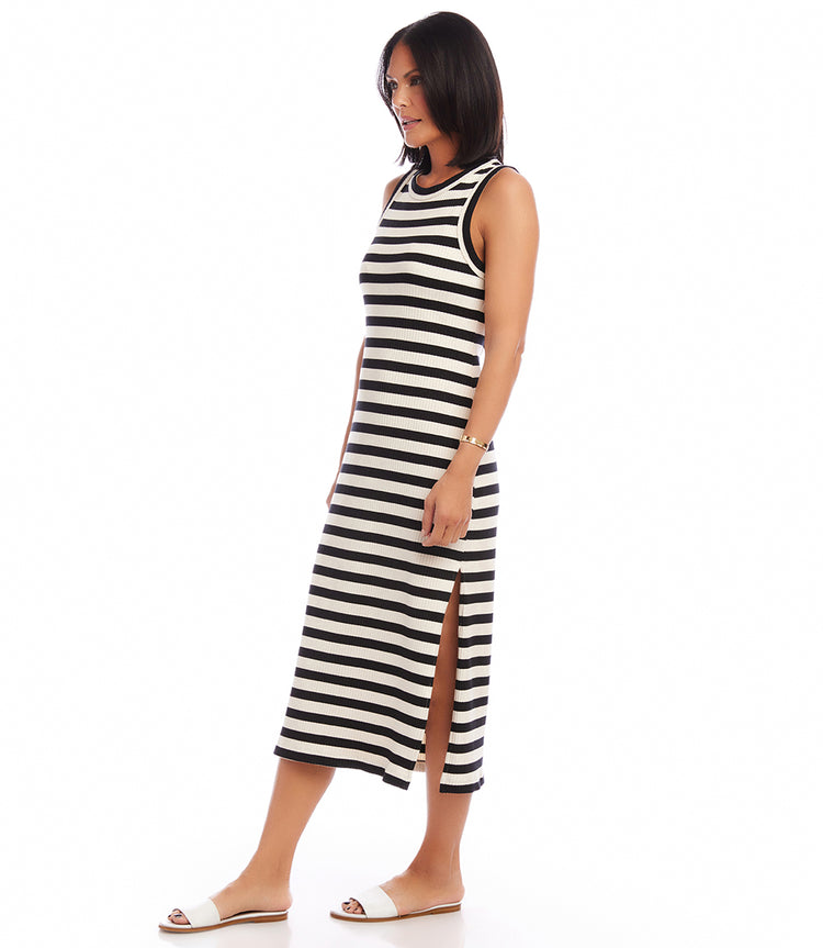 Stripe Midi Column Dress