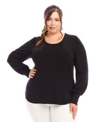 Plus Size Puff Sleeve Top