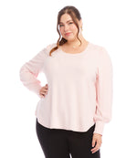 Plus Size Puff Sleeve Top