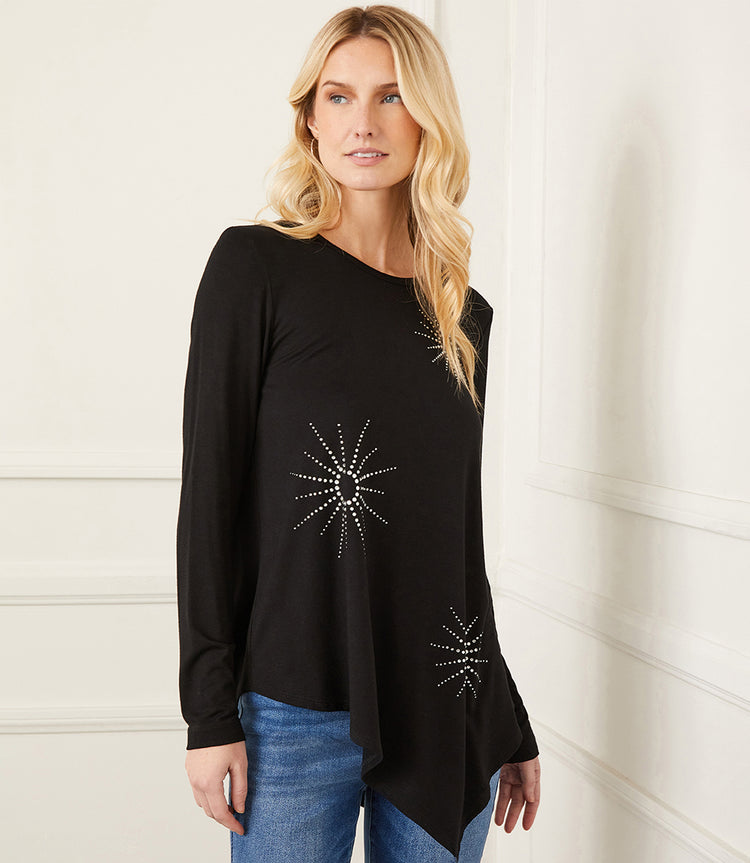 Embellished Asymmetric Top