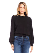 Petite Size Puff Sleeve Sweatshirt