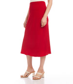 Satin Bias Cut Midi Skirt