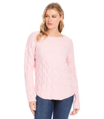 Cable Shirttail Sweater