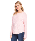 Cable Shirttail Sweater