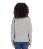 Mock Neck Boucle Sweater