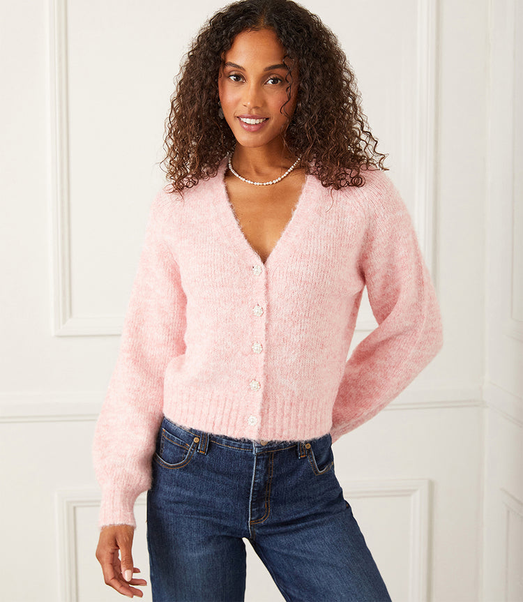 Fuschia cardigan sweater best sale