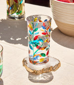 Tall Crystal Drinking Glass