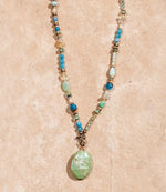 Gemstone Beaded Pendant Necklace